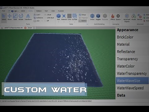 Roblox Custom Water Tutorial