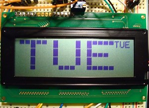Display Super Sized Font on HD44780 20X4 Character Displays With Arduino