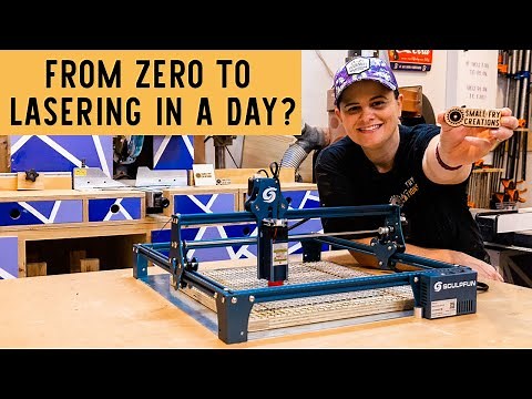 BEGINNER Laser Engraving and cutting tutorial with the Sculpfun S9
