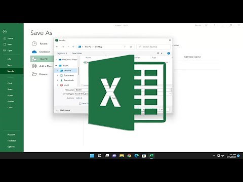 How to Save as on Desktop in Microsoft Excel Workbook Sheet Spreadsheet [Tutorial]