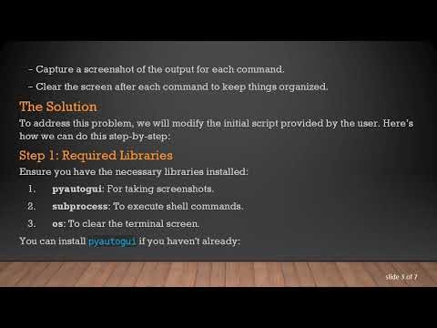 Mastering Python Script: Capture Command Outputs with Screenshots