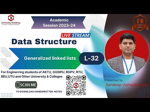 DSUC32: Generalized linked lists | What is the generalized list in a data structure |Representation