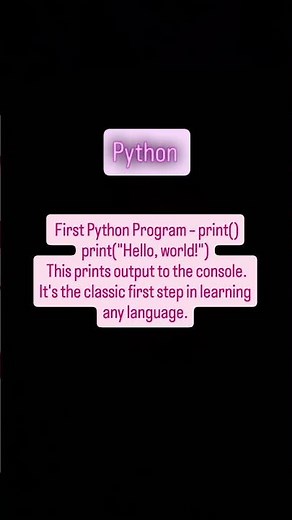 "Your First Python Program 🐍 | print('Hello, World!') Explained"