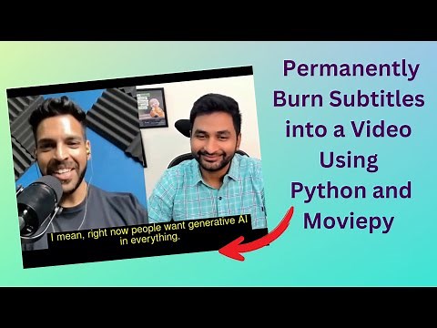 Add subtitles permanently to a video using Python and Moviepy