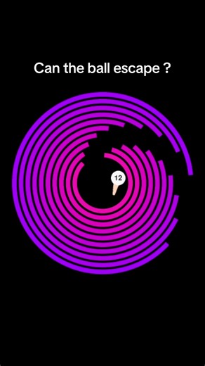 Can the ball bounce and escape ?🤯 #bouncingball #bouncyball #satisfyingvideos #simulation
