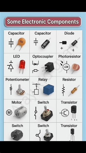Basic Electronic Components🤔 #diy #shorts #status #short #viral #components #electricalengineering