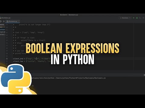 Boolean Expressions In Python