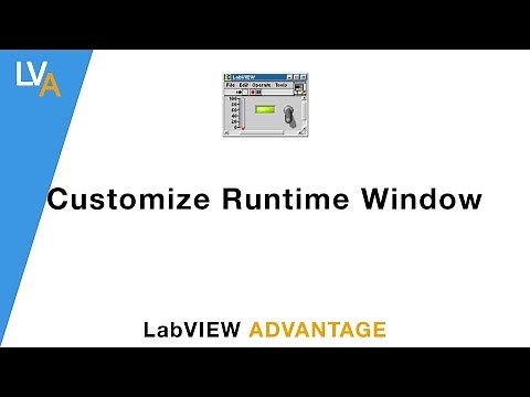 How to customize runtime Window - LabVIEW