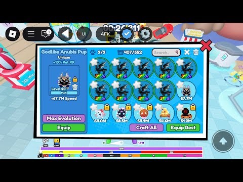 Race clicker making new hs with gl anubis pup🔥🔥