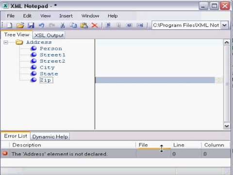 Create an XML File with XML Notepad 2007