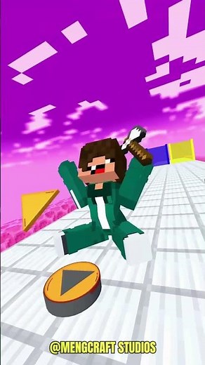 🏃💨 RUN FAST! APHMAU vs NOOB in SQUID GAME! 😲👑 #minecraft