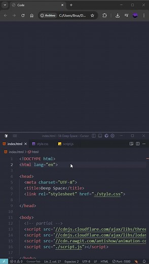 Deep Space #programación #htmlcss #javascript #love #code #animation #animation3d #particles | Brus R. Espinal