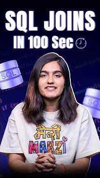 🔥 SQL Joins Explained in 100 Seconds | Intellipaat #Shorts