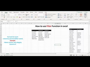 How to use filter function in excel | Excel tutorial | Excel tips and tricks