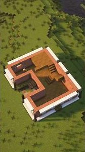 Brick House Minecraft🏠 #minecraft