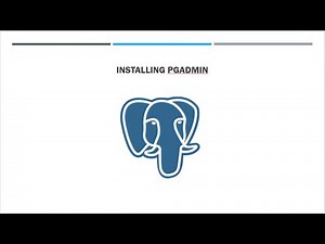 Installing pgadmin GUI for PostgreSQL