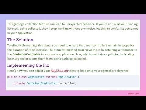 Solving the JavaFX Binding Issue with Included FXML Files