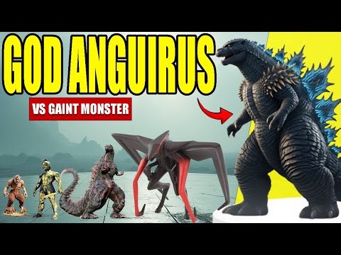 God Anguirus VS Gaint Monsters | 3D Monsters Size Comparison 2025