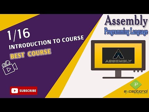 Introduction to Assembly Course | Assembly Language Programming Tutorial in MASM Part 1/16