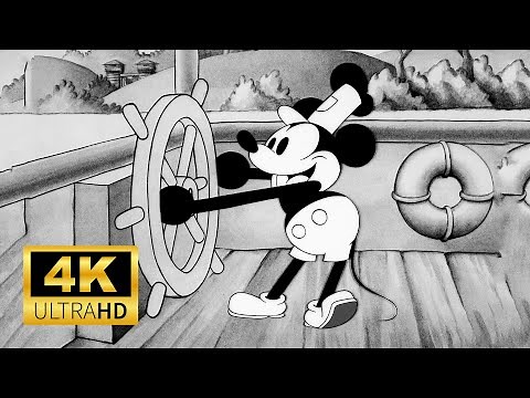 Steamboat Willie (1928 Film) - 4K Film Remaster