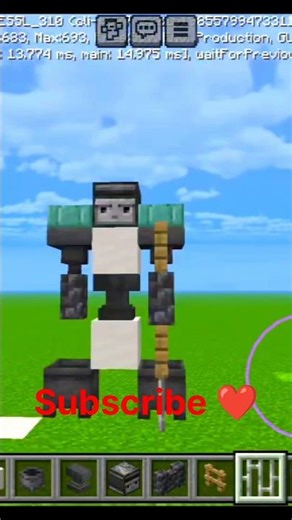How to build robot in minecraft tutorial!🤖🤩😍#minecraft #minecraftvideo