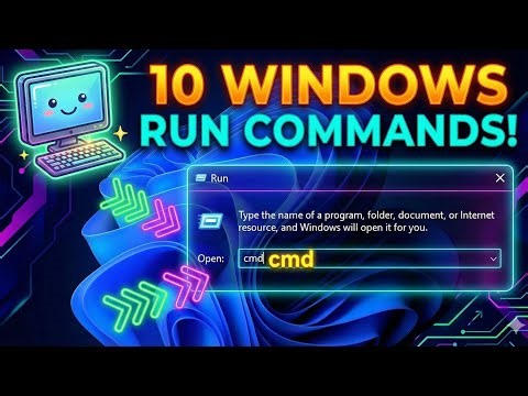 10 Secret RUN Commands That Make Windows Faster!