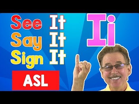 See it, Say it, Sign it | The Letter I | ASL for Kids | Jack Hartmann
