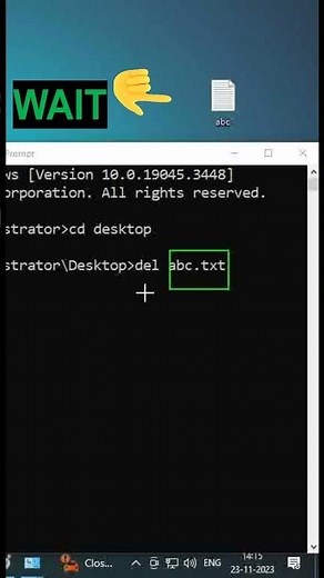 How To Delete Files Using Cmd |