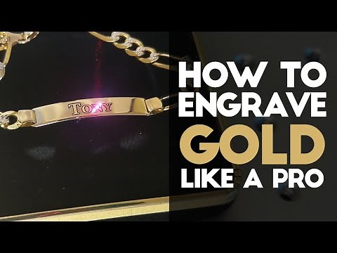 How to Engrave GOLD with a FIBER LASER