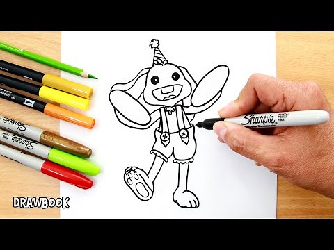 How to draw BUNZO BUNNY (Poppy Playtime)