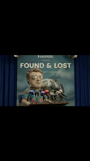 Veeville. on Instagram: "Found & Lost, the film starring Robert 'Bobby' Schnooker, is well on its way to becoming a smash hit. Well, it has gotten to the smash part; the hit is just a spacebar and mouse-click away from happening. And in our heads, his story has become worthy of a press conference, and so a press conference we had. Watch how gracefully Bobby fields the questions from the various members of the media in Part 1, and stay tuned for Part 2, where scat-happy seagulls share their story