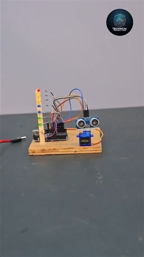 DIY Arduino Distance Meter | Visual Range Indicator using Ultrasonic Sensor#diy #shorts