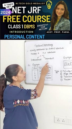 Functional Dependency in DBMS | NET JRF COURSE