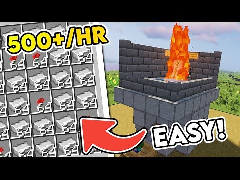 Easiest Iron Golem Farm Design! | Minecraft 1.20+ Iron Farm Tutorial | 500+ Per Hour