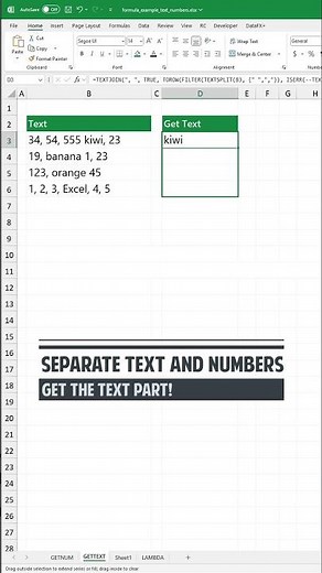 How to separate Text and Numbers in Excel FAST!