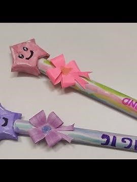 cute and easy magic wand | star wand | DIY paper craft