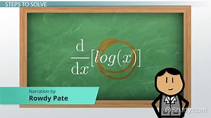 Derivative of Logarithm Functions & Examples