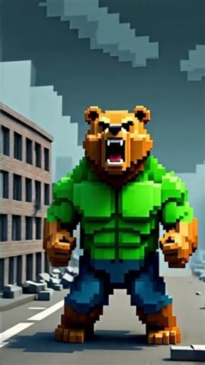 🟩 Colossal Grizzly Hulk in Roblox! 💥🐻⚡ #shorts #roblox #hulk #marvel