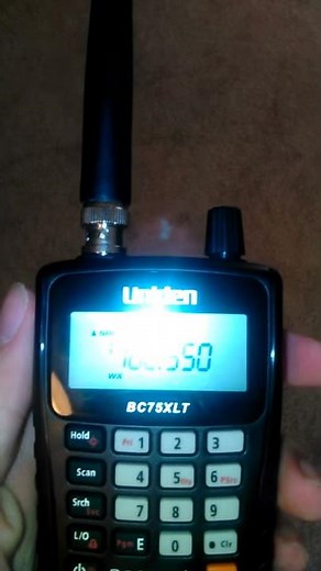 Playing with my new BC75XLT Radio Scanner I got for Christmas!