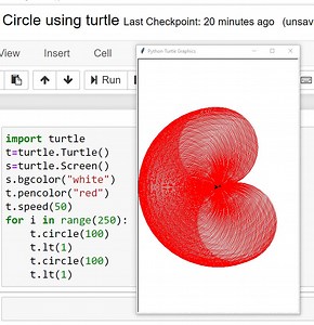 8.2K views · 206 reactions | Magic with circle (Turtle Library) | Python Coding | Facebook