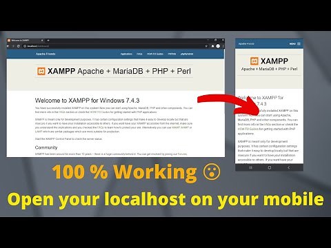 how to see your localhost website on your mobile phone | Access localhost from mobile | {100% Work}
