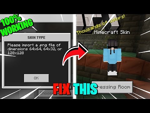 How To Fix Custom Skin Problem In Minecraft Pe 1.21+