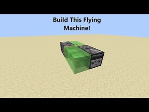 How to build a simple flying machine in Minecraft Java Edition!