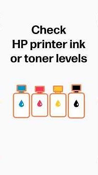 Check HP printer ink or toner levels #shorts