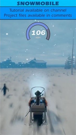 UE5: Snowmobile #gamedevelopment #unrealengine5