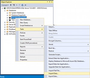 How to import/export data to SQL Server using the SQL Server Import and Export Wizard
