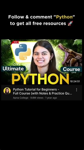 Master Python Free in 2025 💻 | Complete Course, Projects & Career Guide for Beginners 🚀