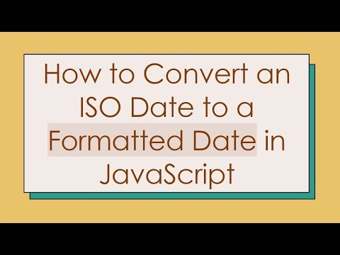 How to Convert an ISO Date to a Formatted Date in JavaScript