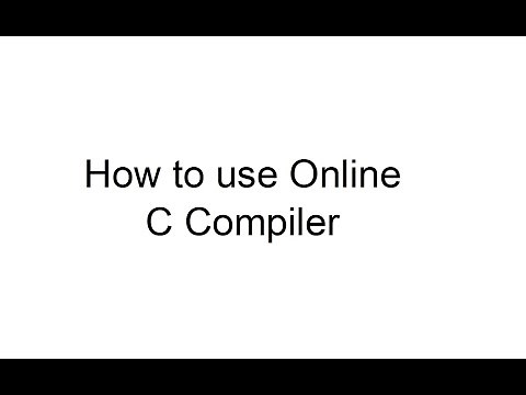 How to use Online C Compiler