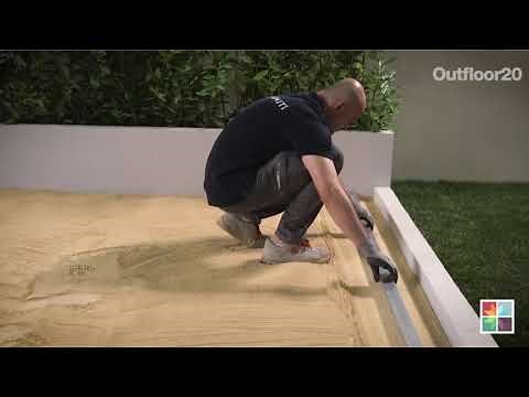Outdoor tiling on sand